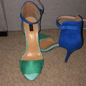 Zara Color Block Heels